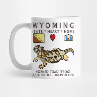 Wyoming - Horned Toad (frog) - State, Heart, Home - state symbols Mug